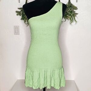 O'Neill scrunch one shoulder dress women's size M